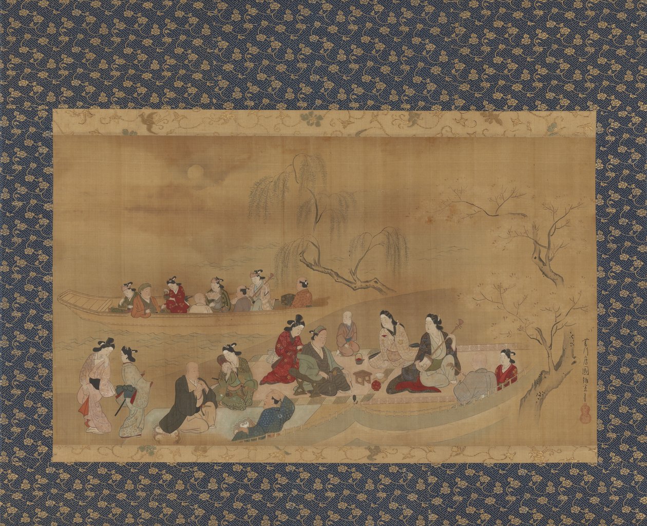 Ein Picknick von Moronobu Hishikawa