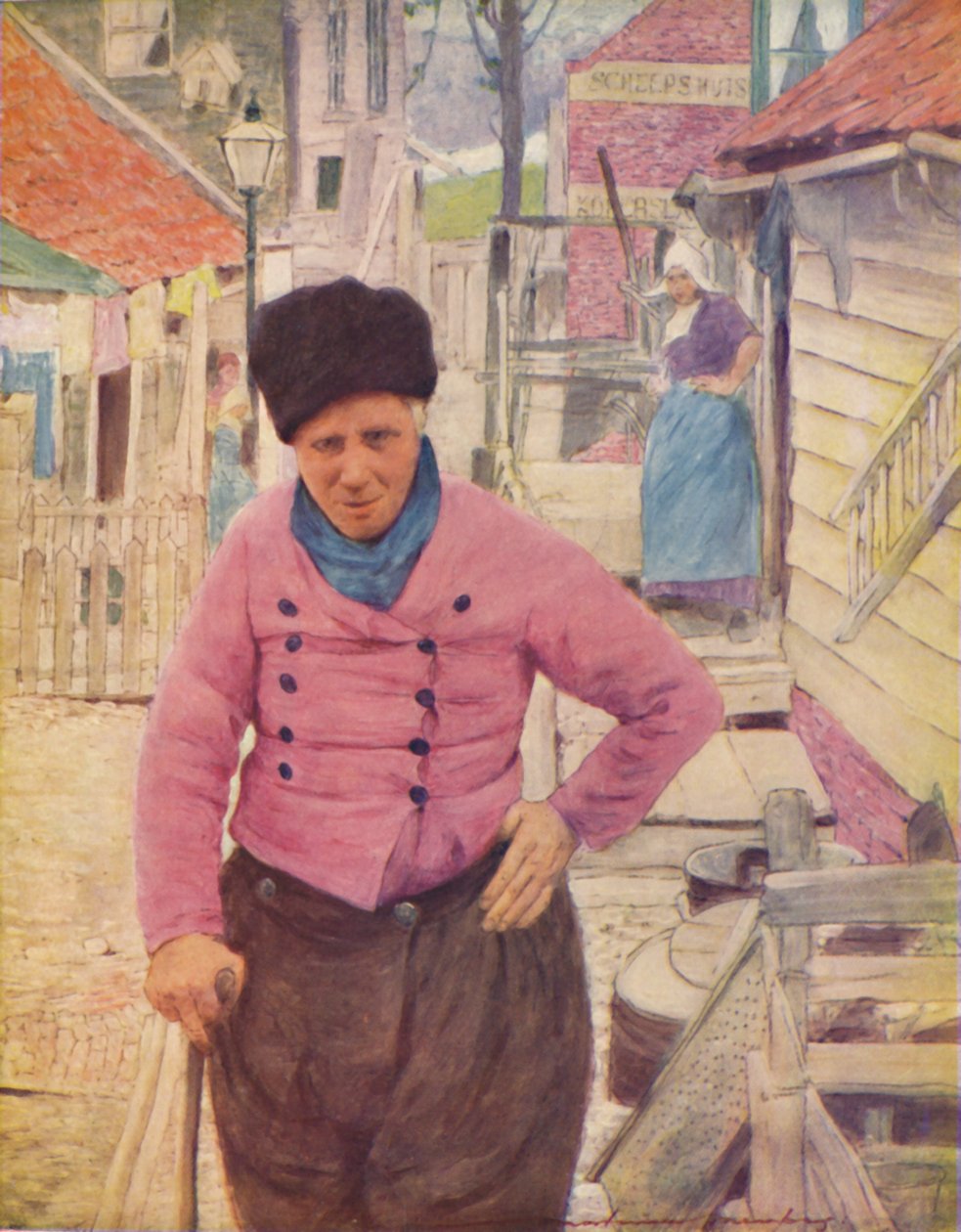 Ein holländischer Fischer, 1903 von Mortimer L Menpes