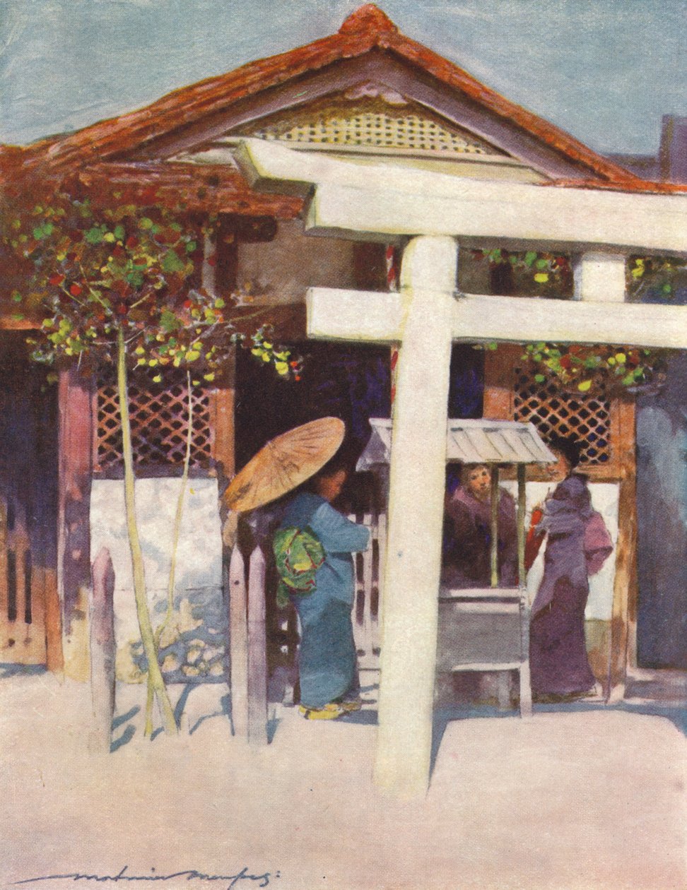 Ein sonniger Tempel von Mortimer L Menpes