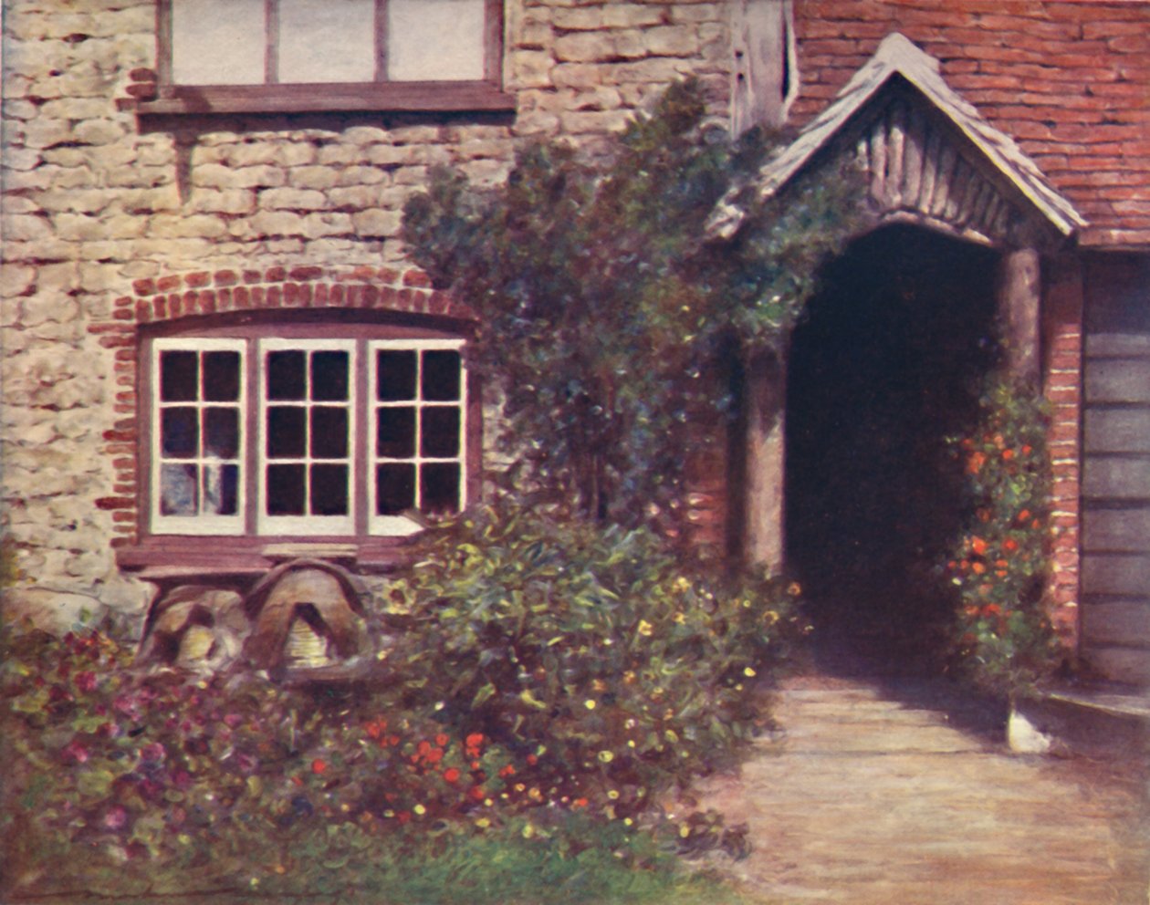 Eine Veranda in Surrey von Mortimer L Menpes