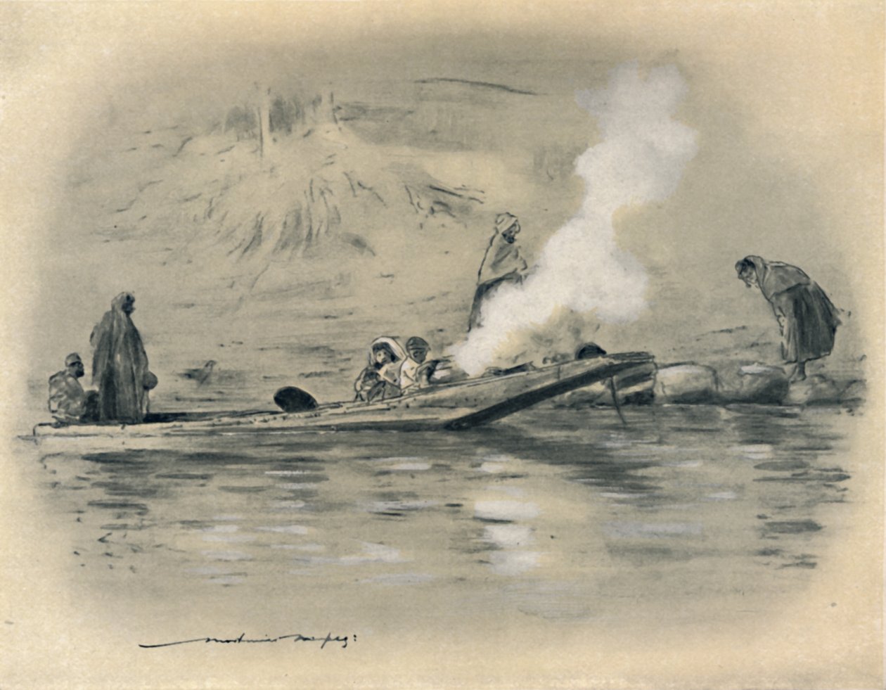 Familie eines Nomadenstammes, 1903 von Mortimer L Menpes