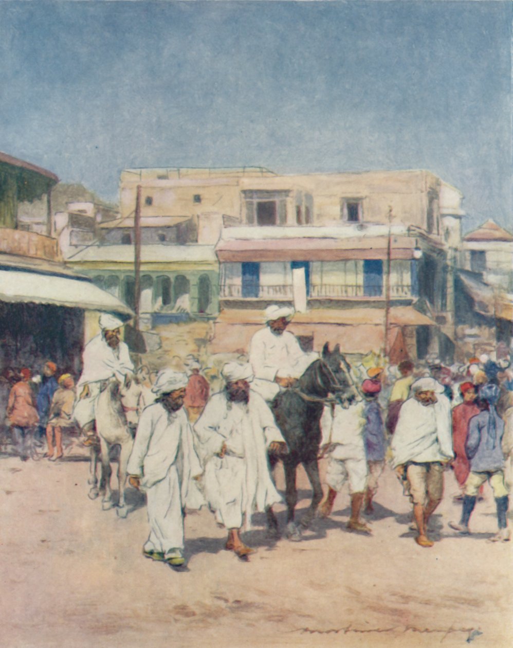 Einheimische Häuptlinge in Delhi, 1905 von Mortimer Ludington Menpes