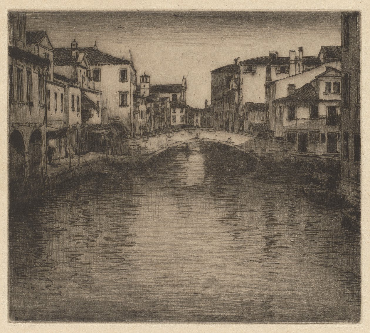 Ein Seitenkanal, Venedig von Mortimer Menpes