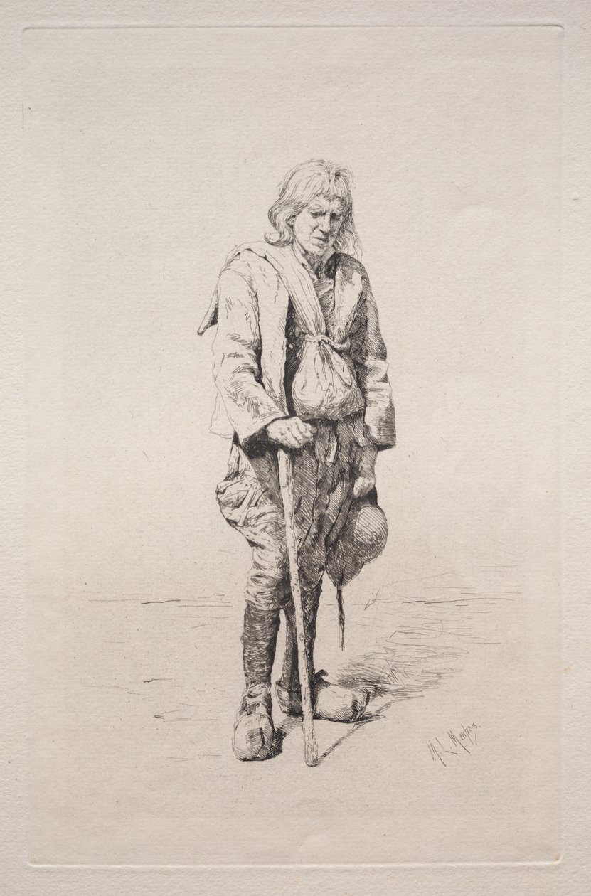 Mann mit Spazierstock von Mortimer Menpes