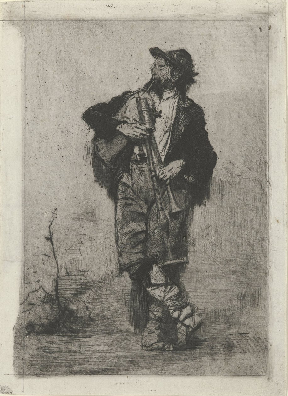 Dudelsackspieler von Mosè di Giosuè Bianchi