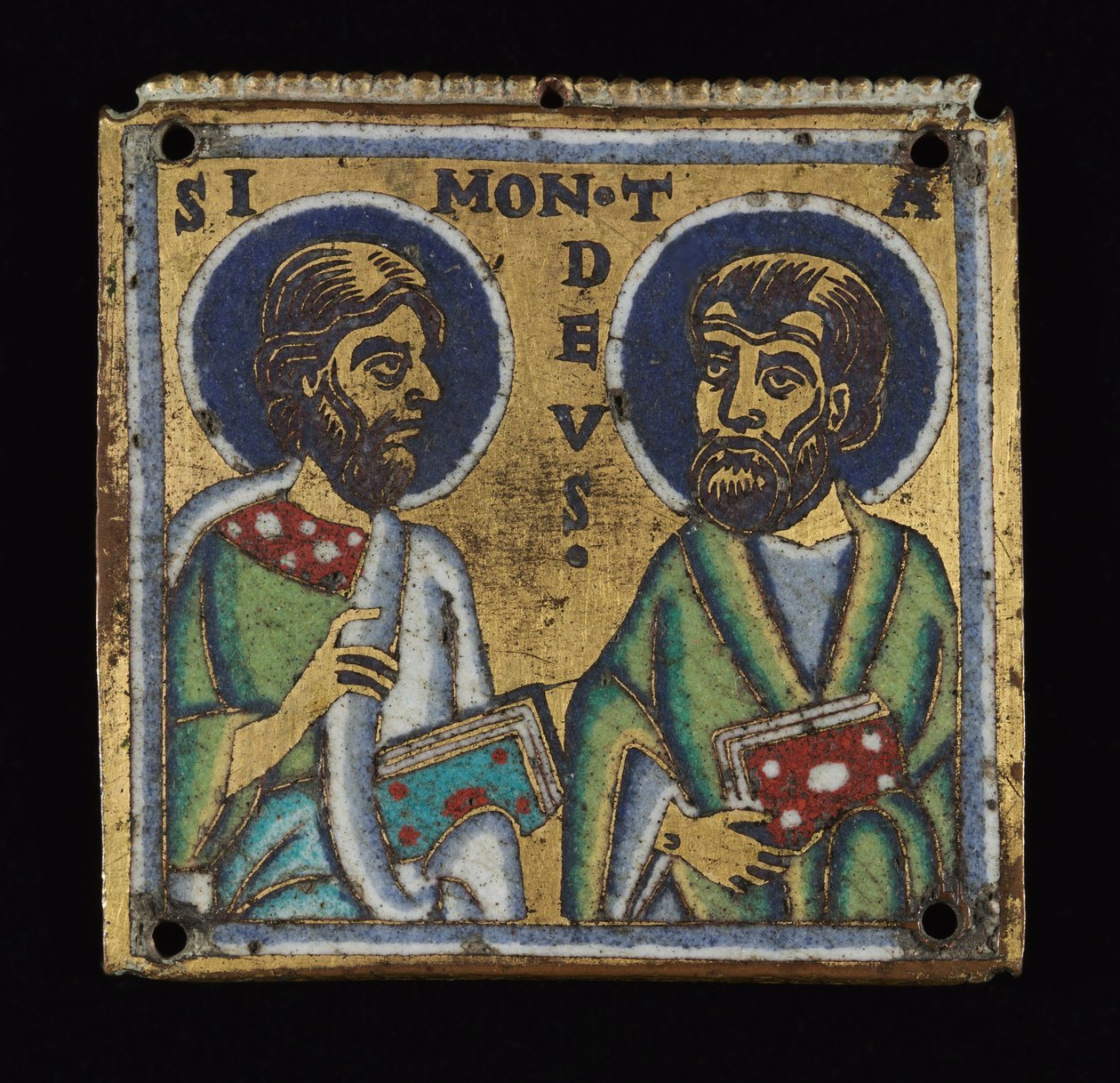 Plakette: Simon und Thaddäus, ca. 1160 von Mosan School