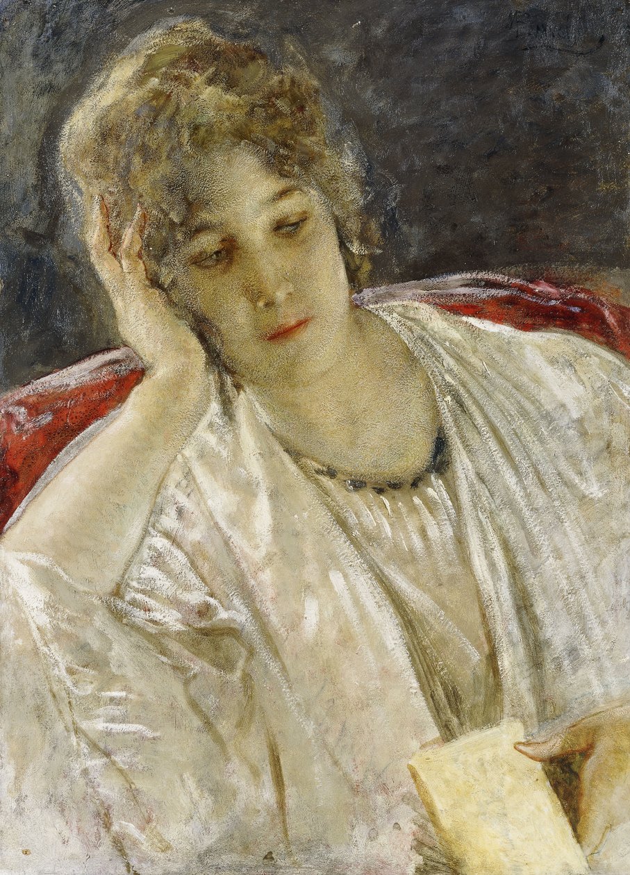 Porträt einer Dame von Mose Bianchi