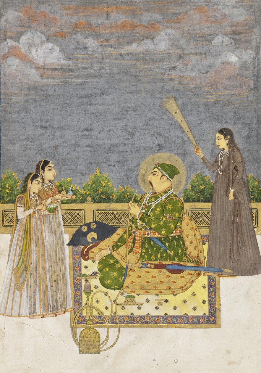 Kaiser Muhammad Shah, ca. 1735 von Mughal School