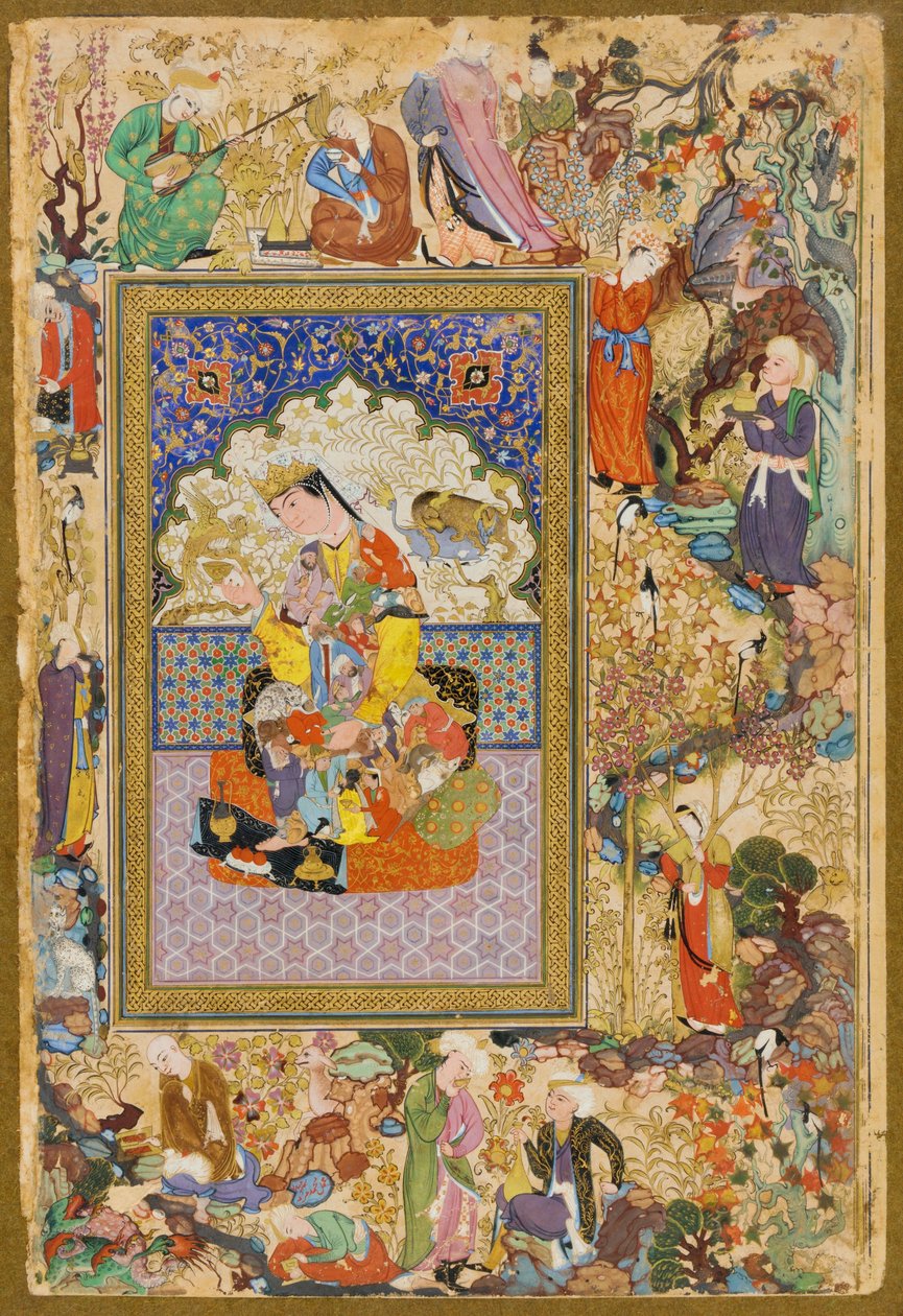 Muhammad Charif Musavvir und Muhammad Murâd Samarqandi, sitzende Prinzessin von Muhammad Murad