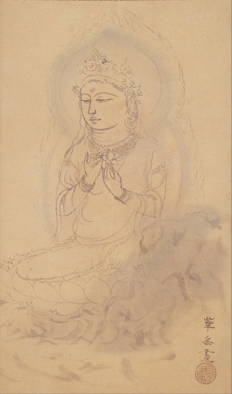 Sitzender Avalokiteshvara mit Lotus von Murakami Kagaku