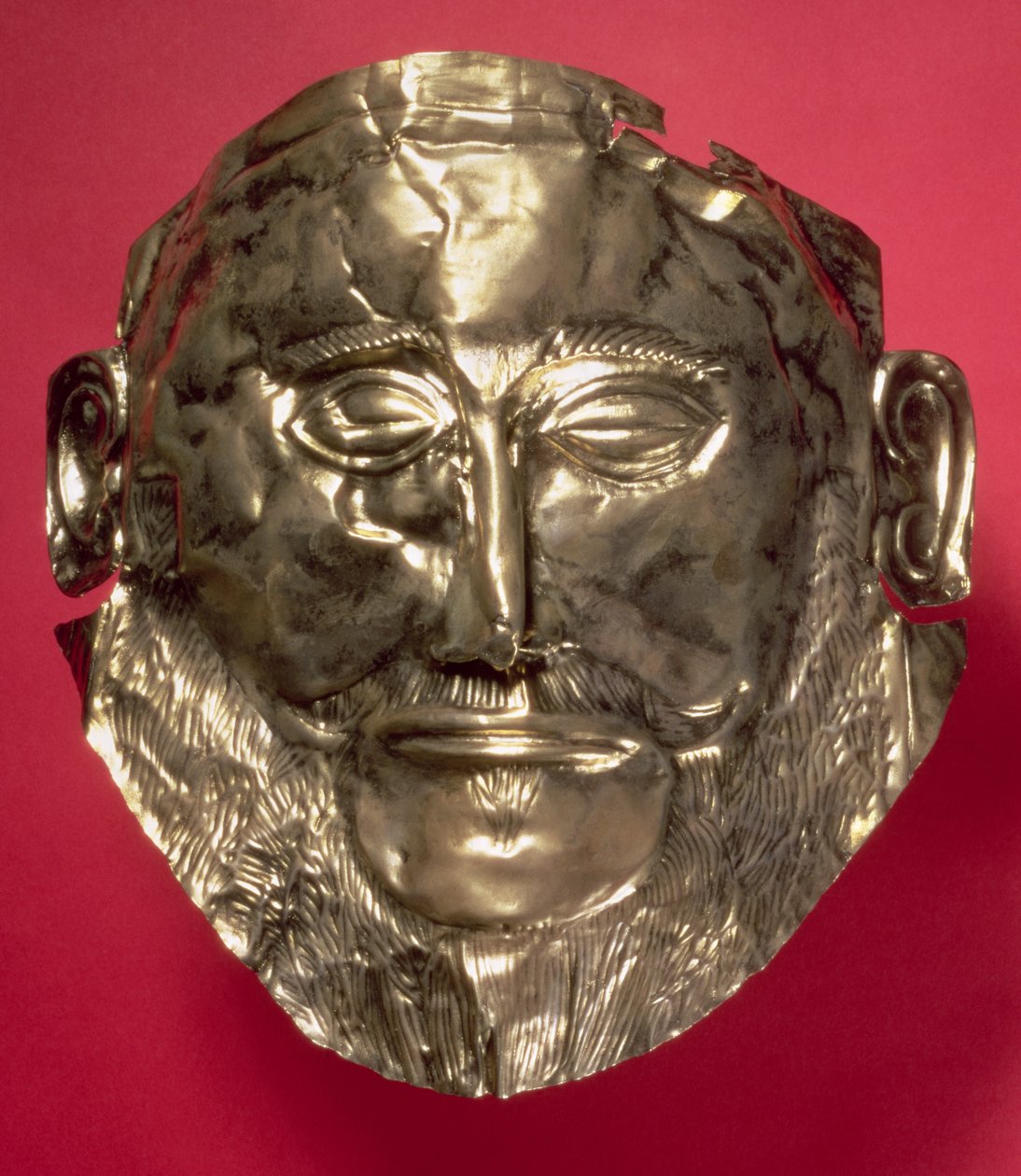 Replik der Maske des Agamemnon, mykenisch, ca. 16. Jahrhundert v. Chr. von Mycenaean