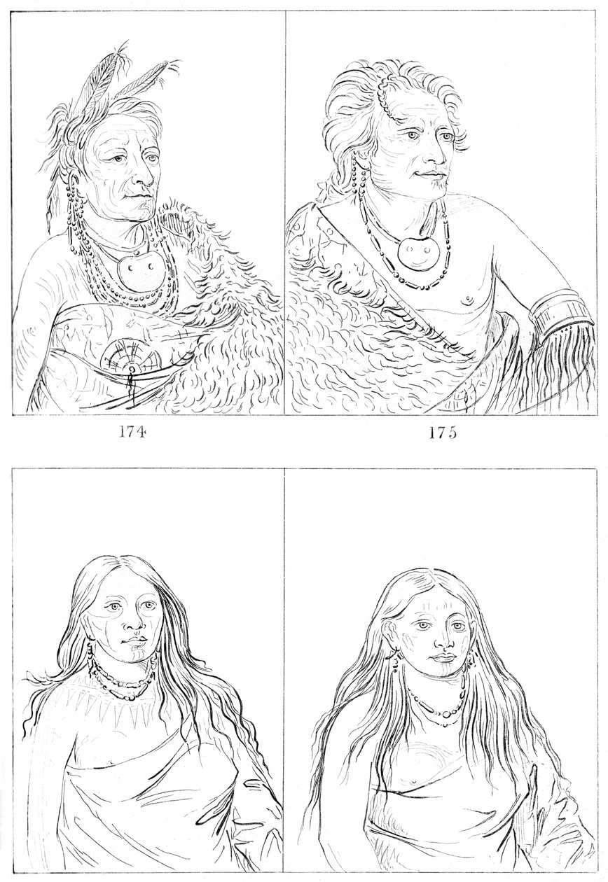 Pawnees, 1841 von Myers and Co