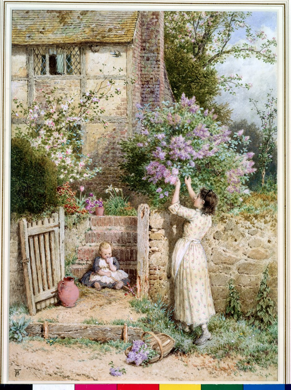 Das Fliederhäuschen von Myles Birket Foster