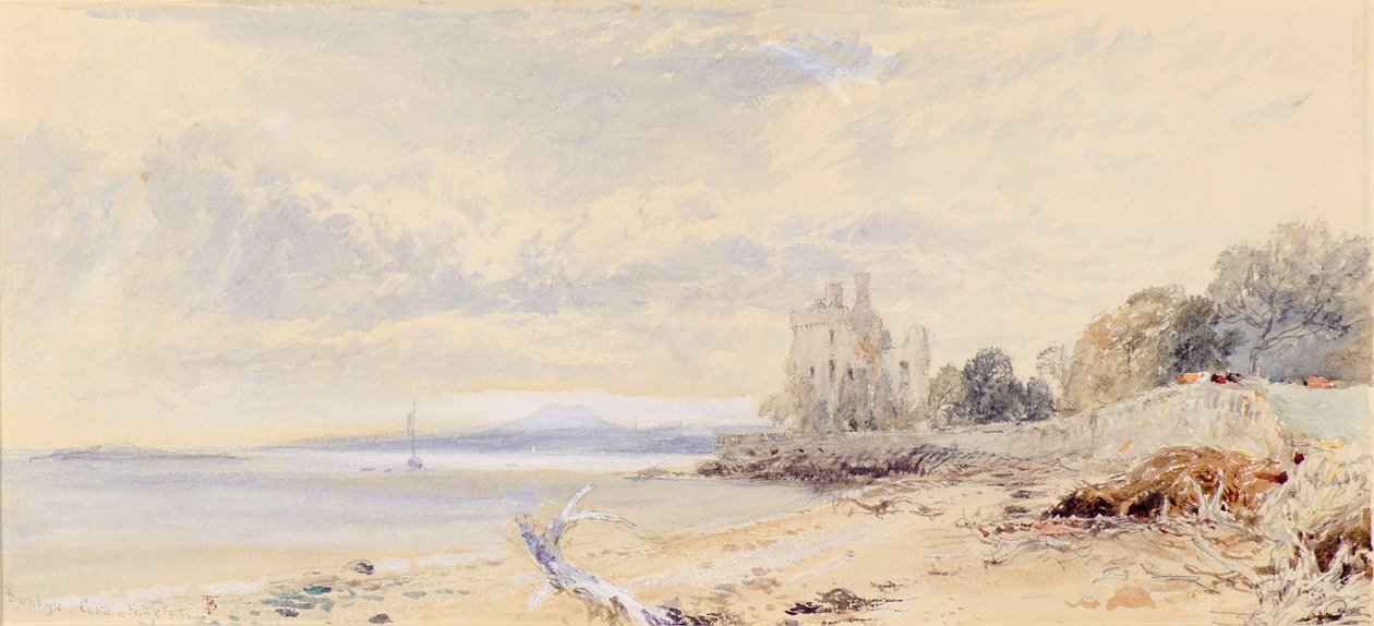 Barnbogle Castle, Firth of Forth von Myles Birket Foster