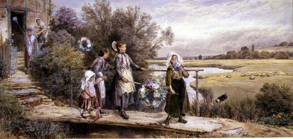 Zum Jahrmarkt gehen von Myles Birket Foster