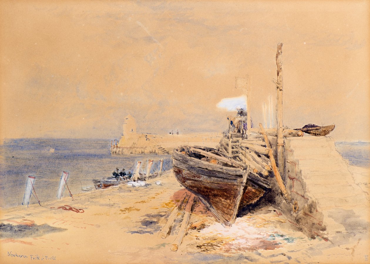 Newhaven, Firth of Forth von Myles Birket Foster