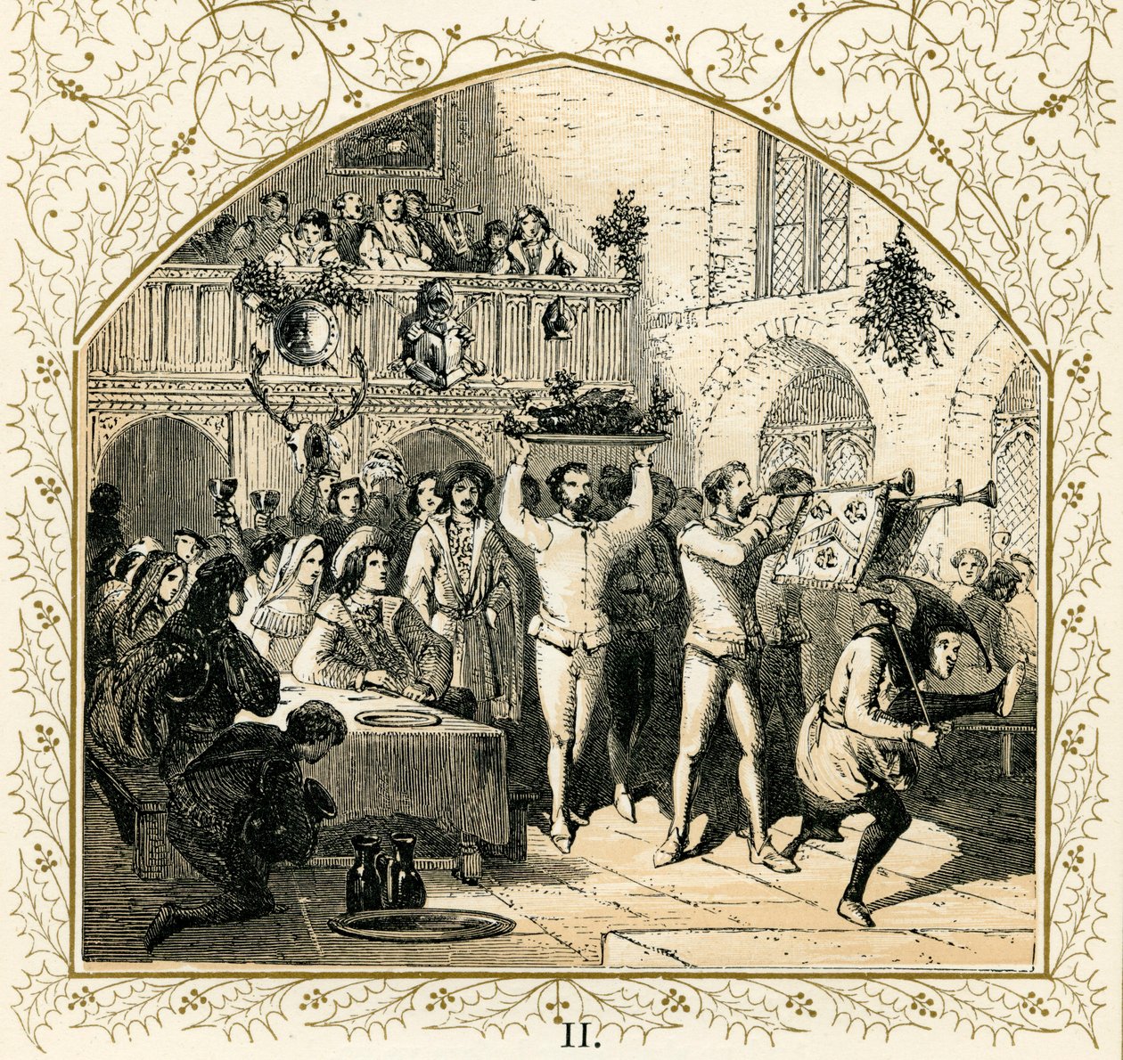 Präsentation des Wildschweinkopfes von Myles Birket Foster