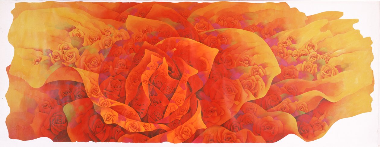 Eine große Rose, ca. 2002-03 von Myung Bo Sim