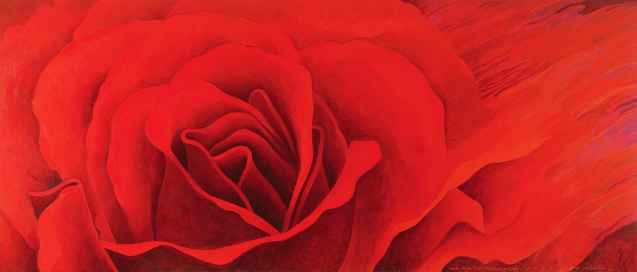 Die Rose im Lichterfest, 1995 von Myung Bo Sim