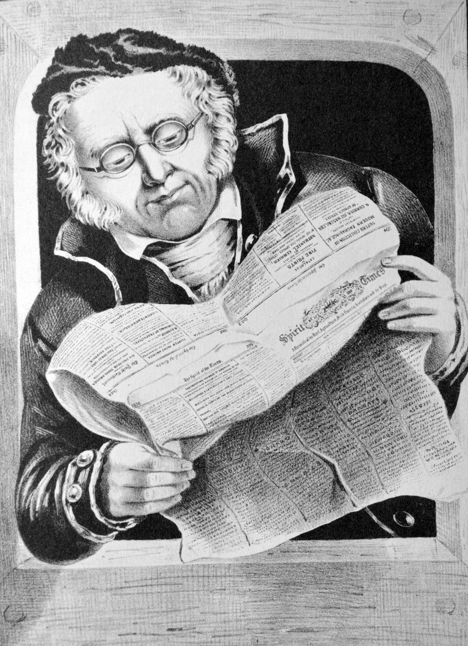 Currier & Ives Illustration 19. Jahrhundert. Hineinschauen von N. and Ives, J.M. Currier