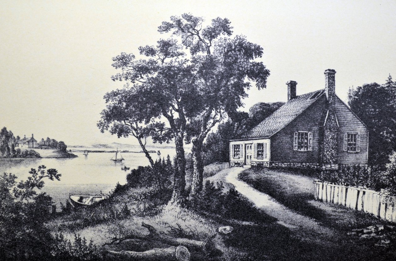 Der Geburtsort von Washington von N. and Ives, J.M. Currier