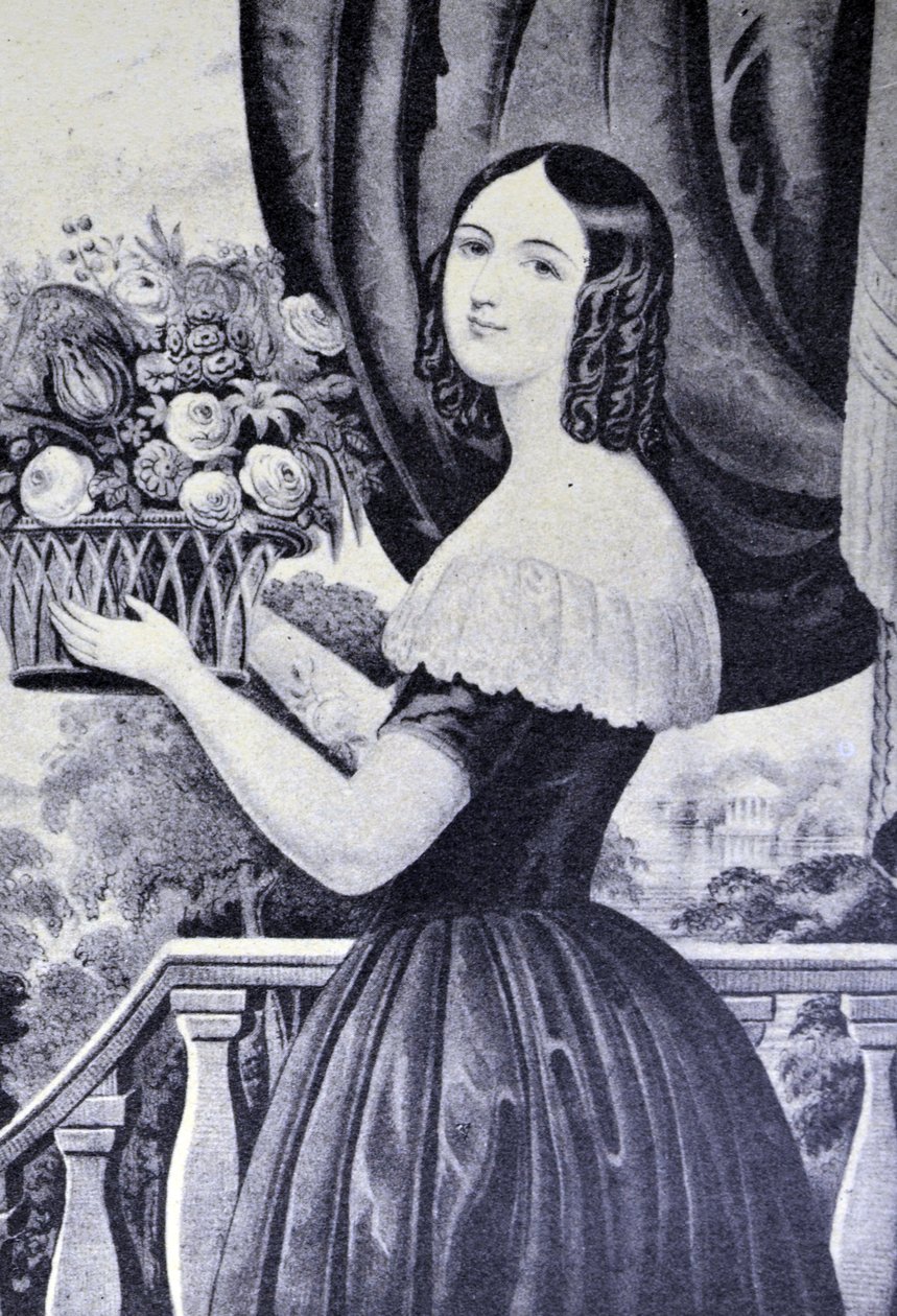 Das Blumenmädchen von N. and Ives, J.M. Currier