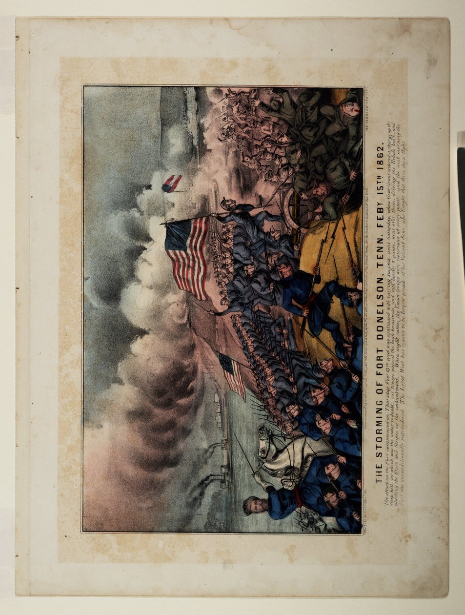 Sturm auf Fort Donelson, Tenn. 15. Februar 1862 von N. and Ives, J.M. Currier