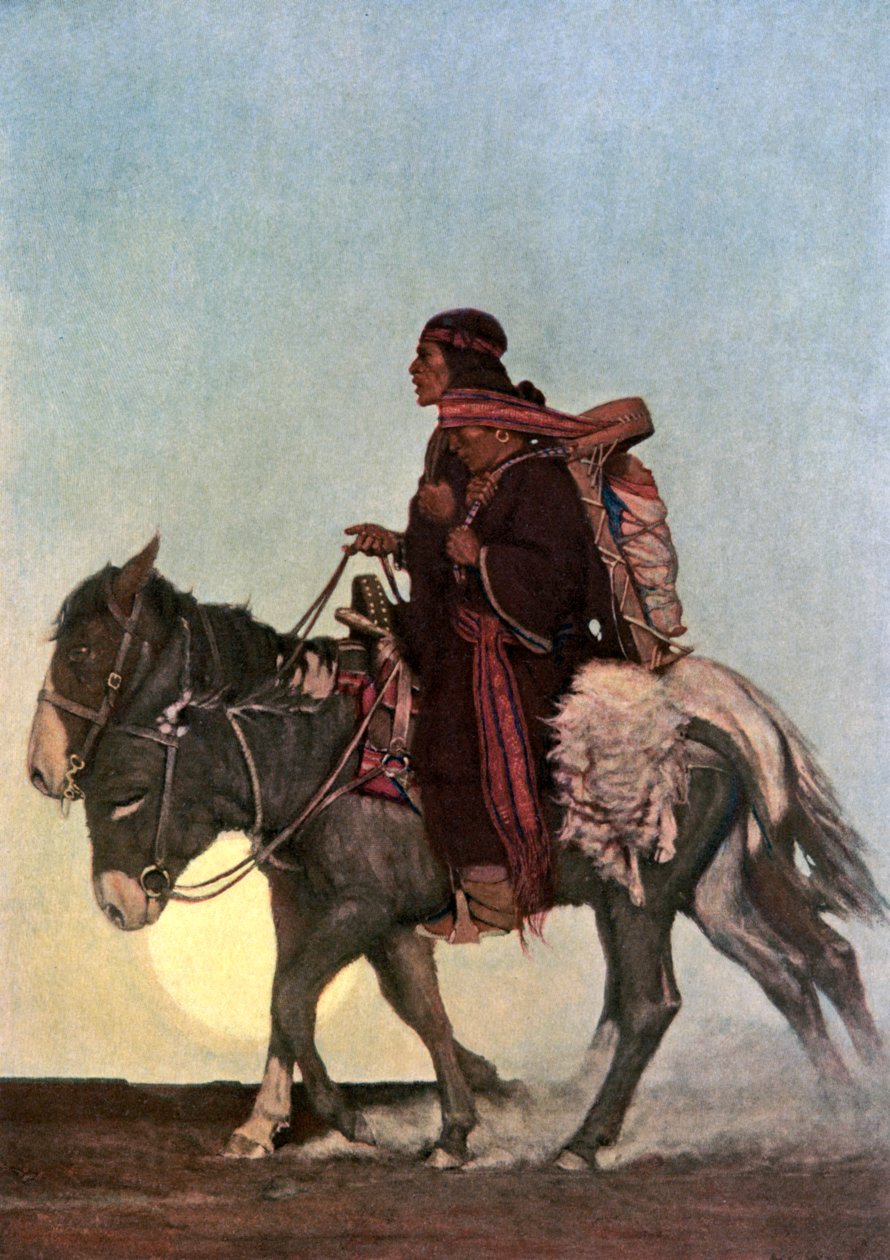 Auf dem Oktoberpfad, frühes 20. Jahrhundert von NC Wyeth