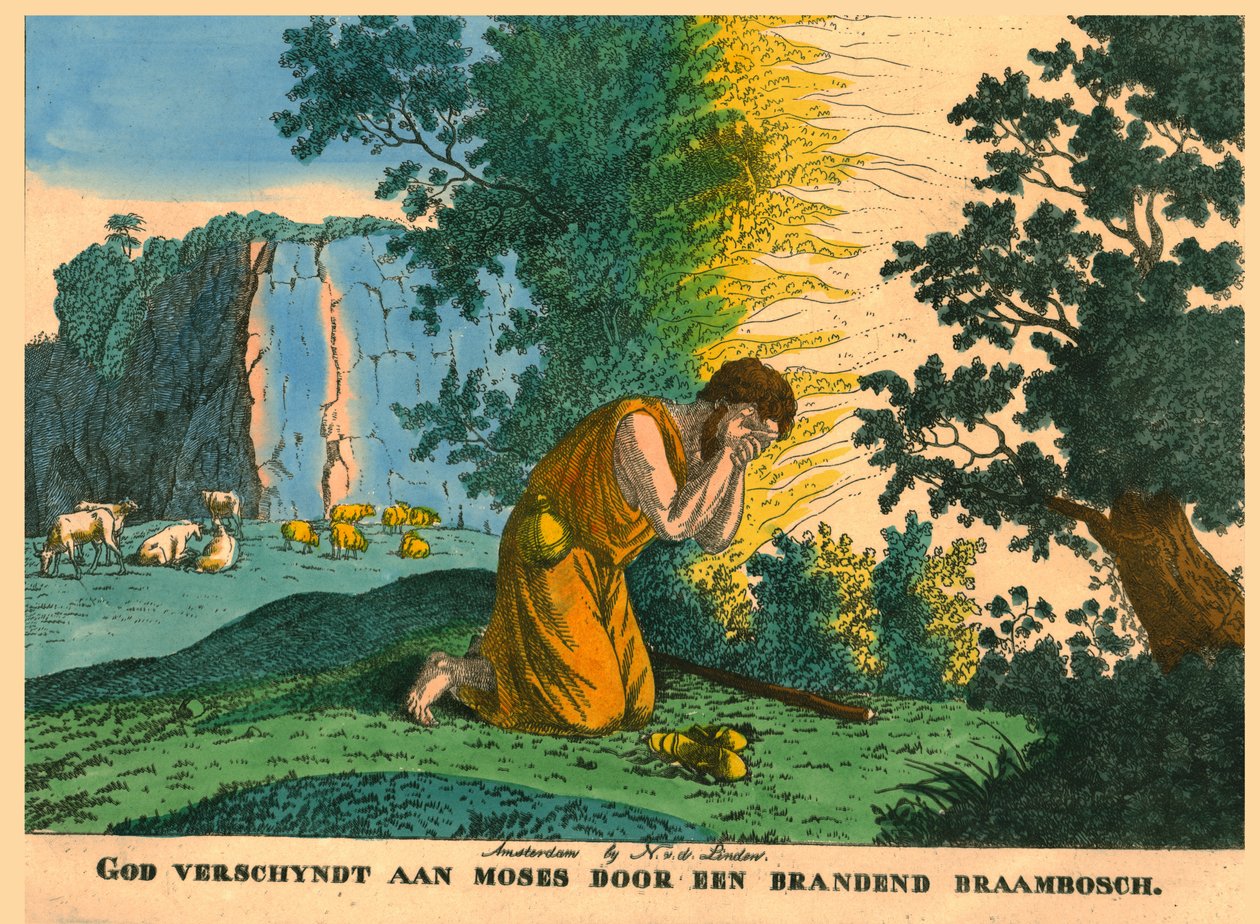 Moses und der brennende Busch von N v d Linden