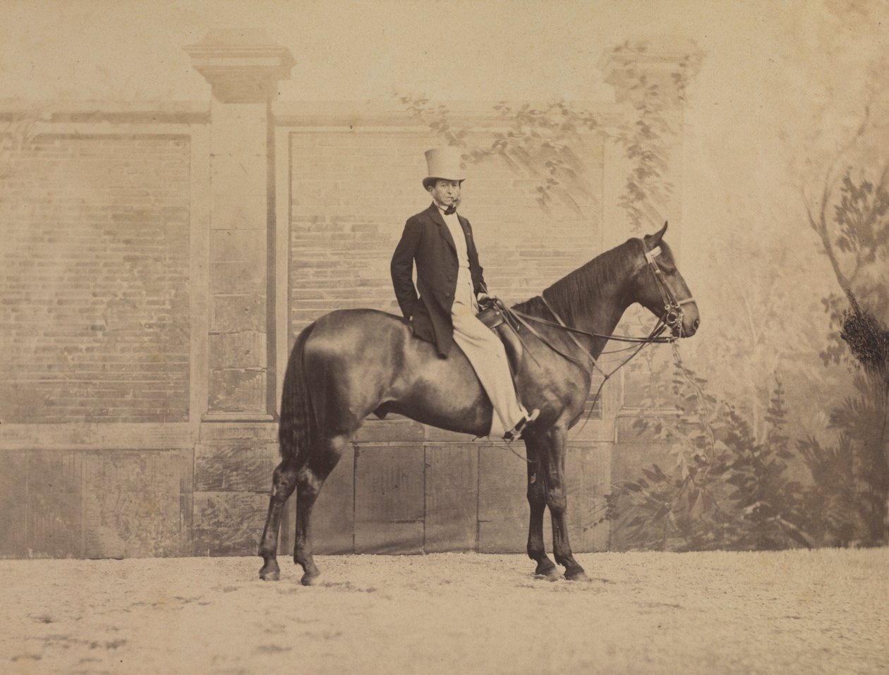 Mann auf einem Pferd, ca. 1860er von Nadar