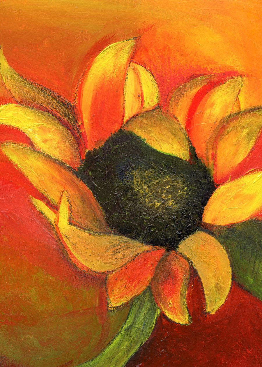 September-Sonnenblume, 2011 von Nancy Moniz Charalambous