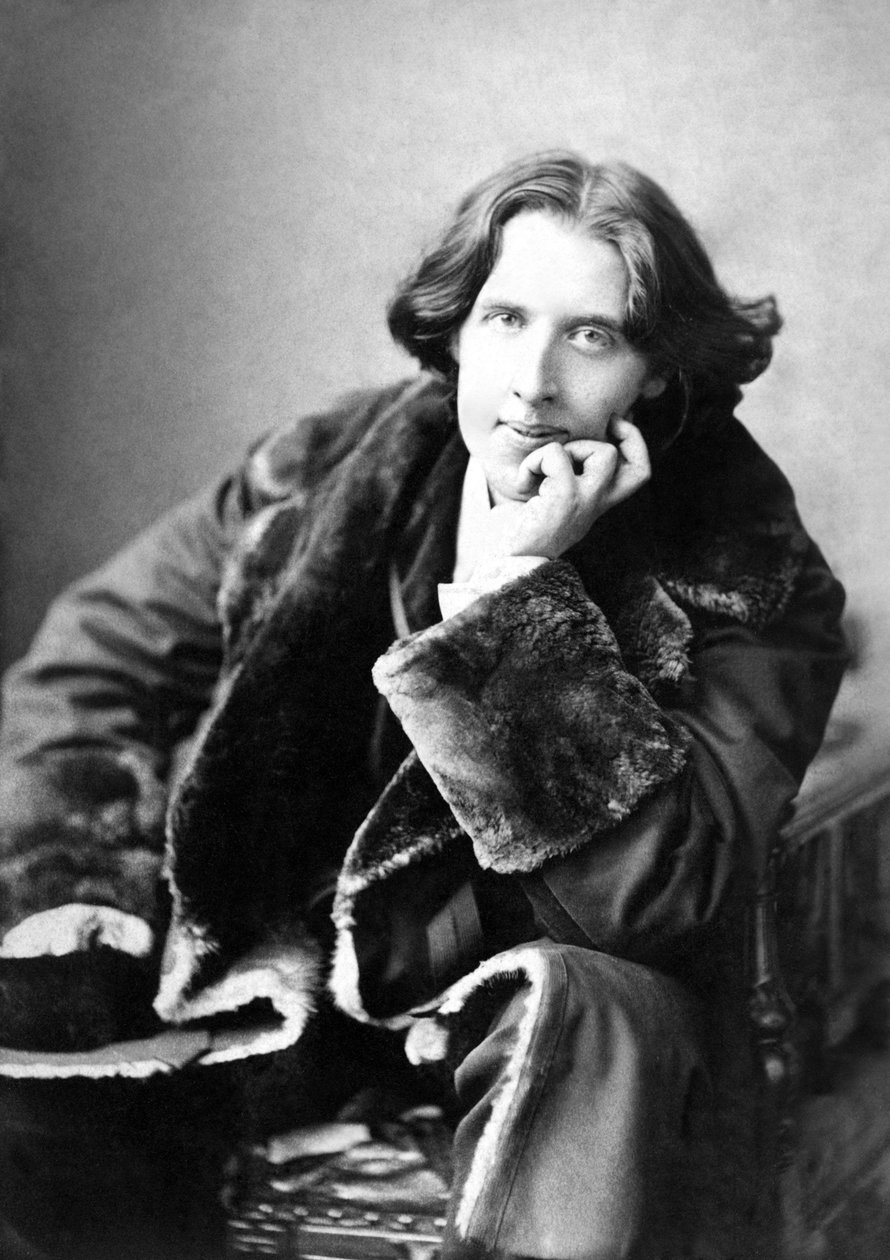 Oscar Wilde in seinem Lieblingsmantel, 1882 von Napoleon Sarony