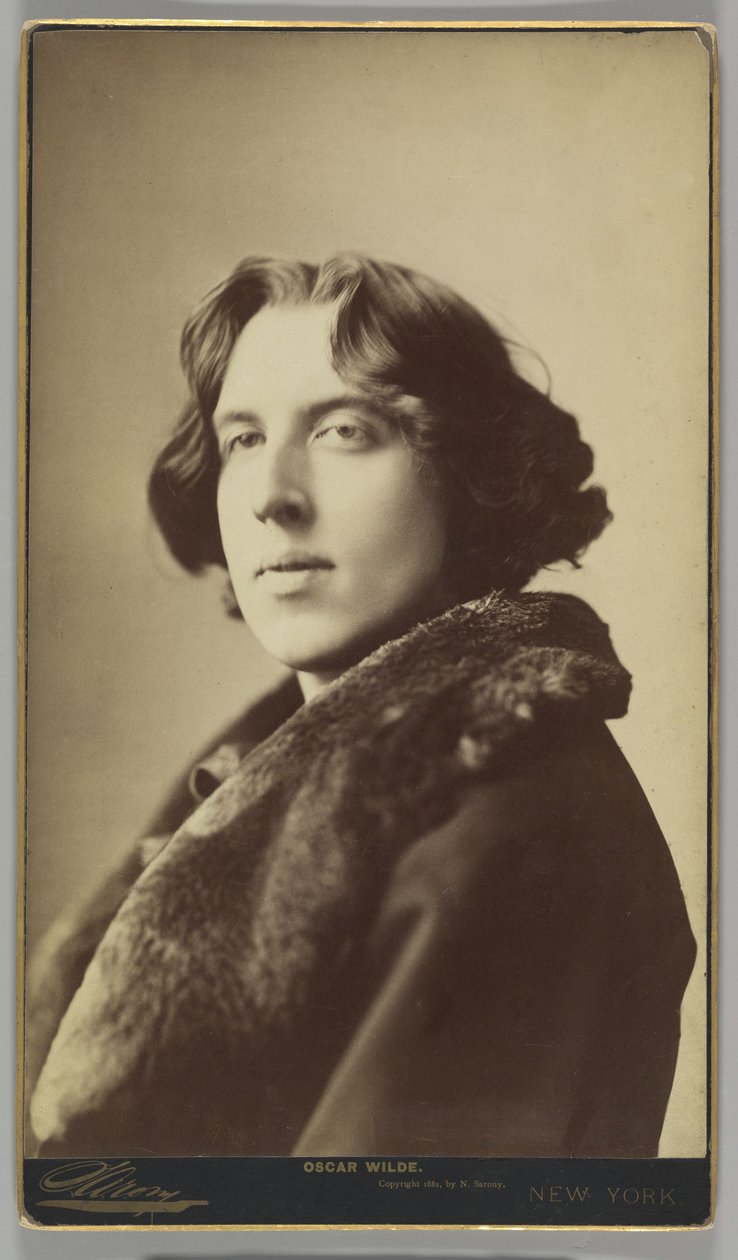 Oscar Wilde, ca. 1822 (Sepia-Foto) von Napoleon Sarony