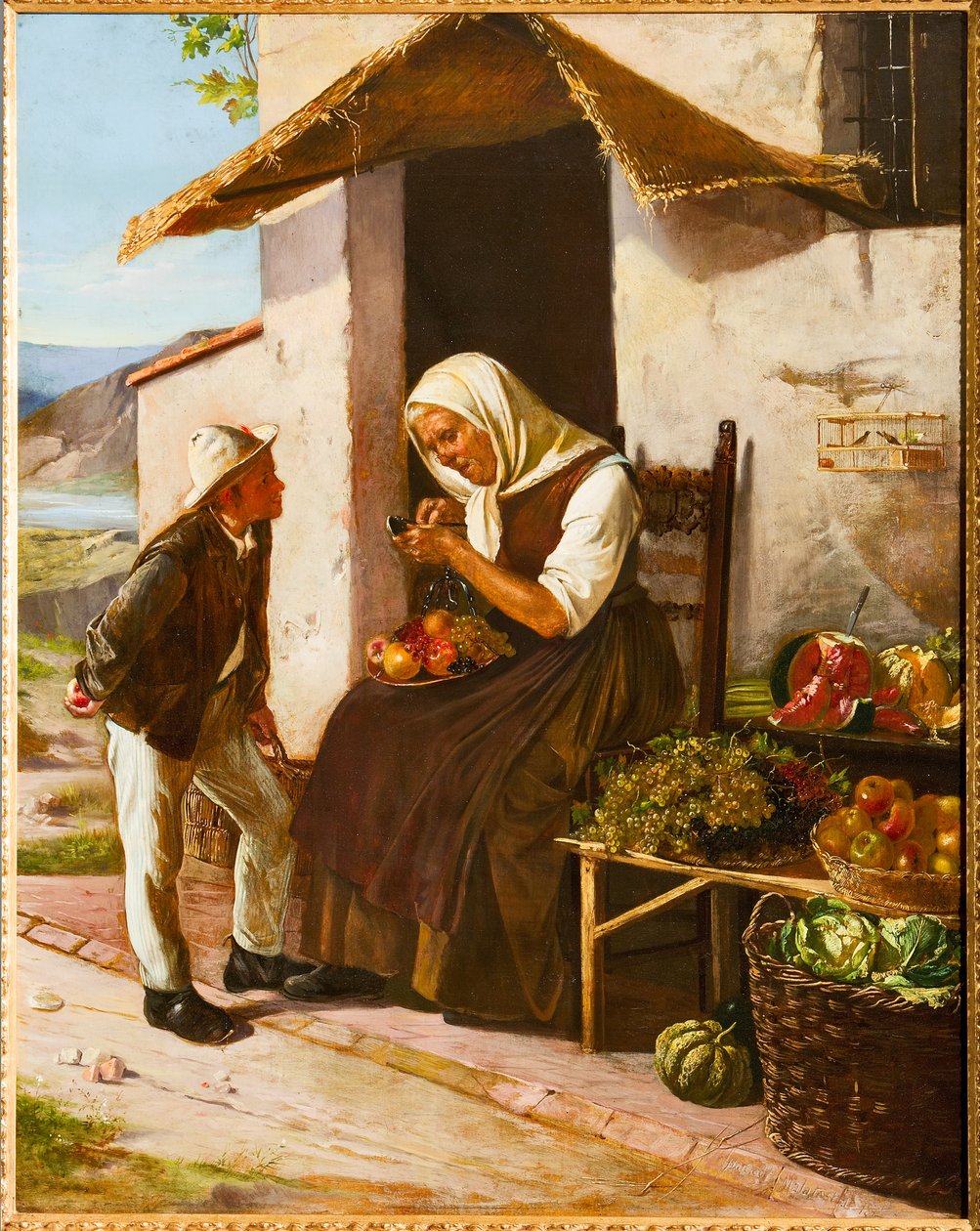 Beim Gemüsehändler von Narciso Malatesta