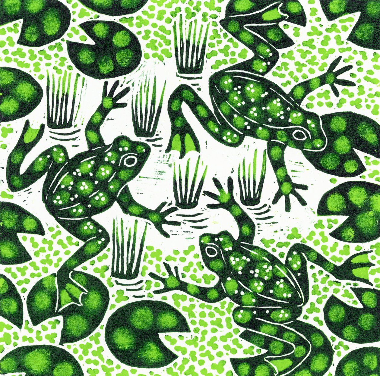 Springende Frösche, 2003 von Nat Morley