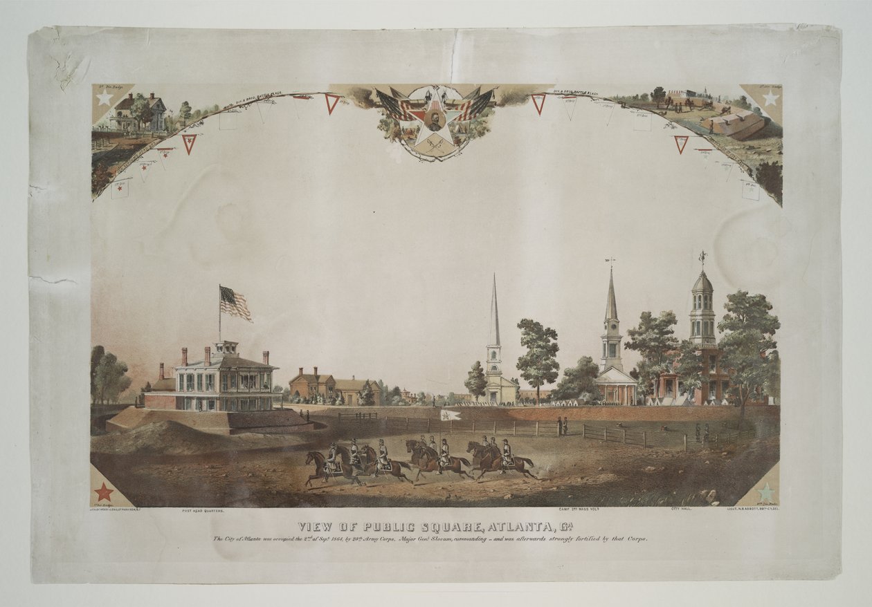 Ansicht des öffentlichen Platzes, Atlanta, Ga. von Nathan B. Abbott