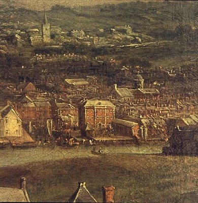 Ansicht von Cork, 1780 (Detail) von Nathaniel Grogan