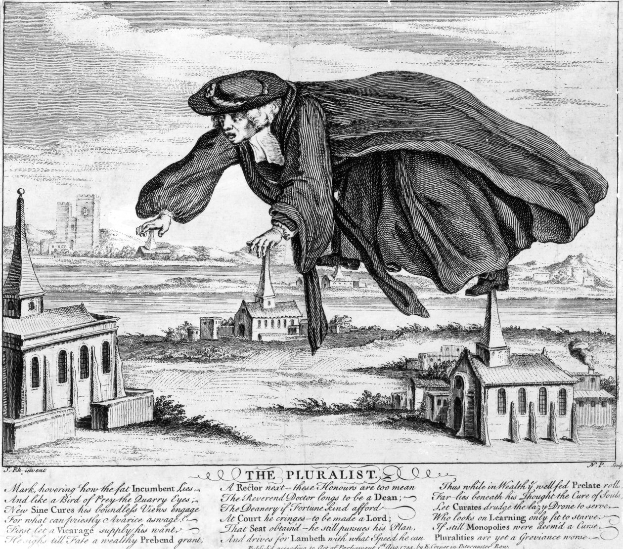 Der Pluralist, ca. 1744 von Nathaniel Parr