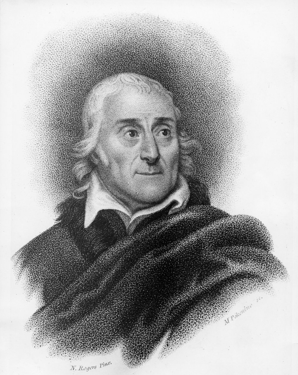Lorenzo Da Ponte, graviert von Michele Pekenino von Nathaniel Rogers