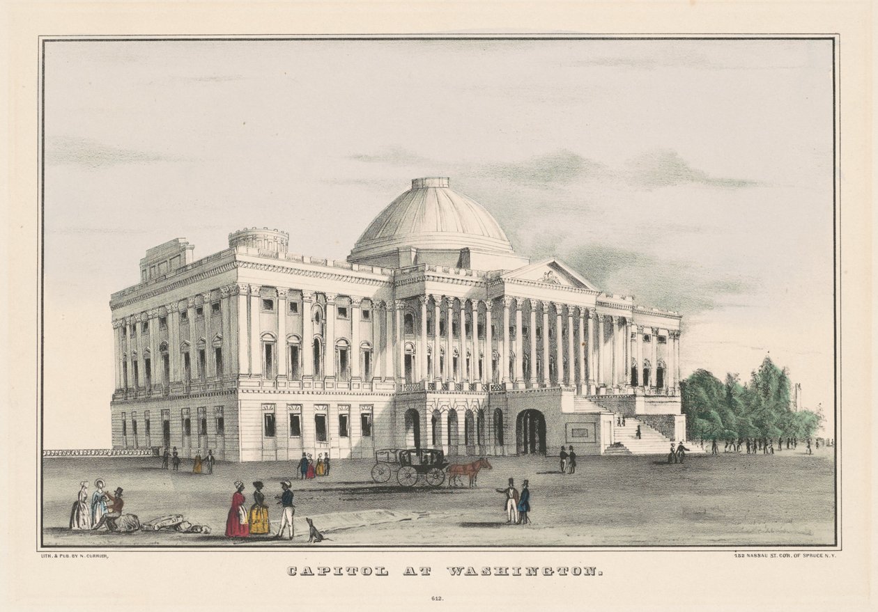 Kapitol in Washington von Nathaniel Currier