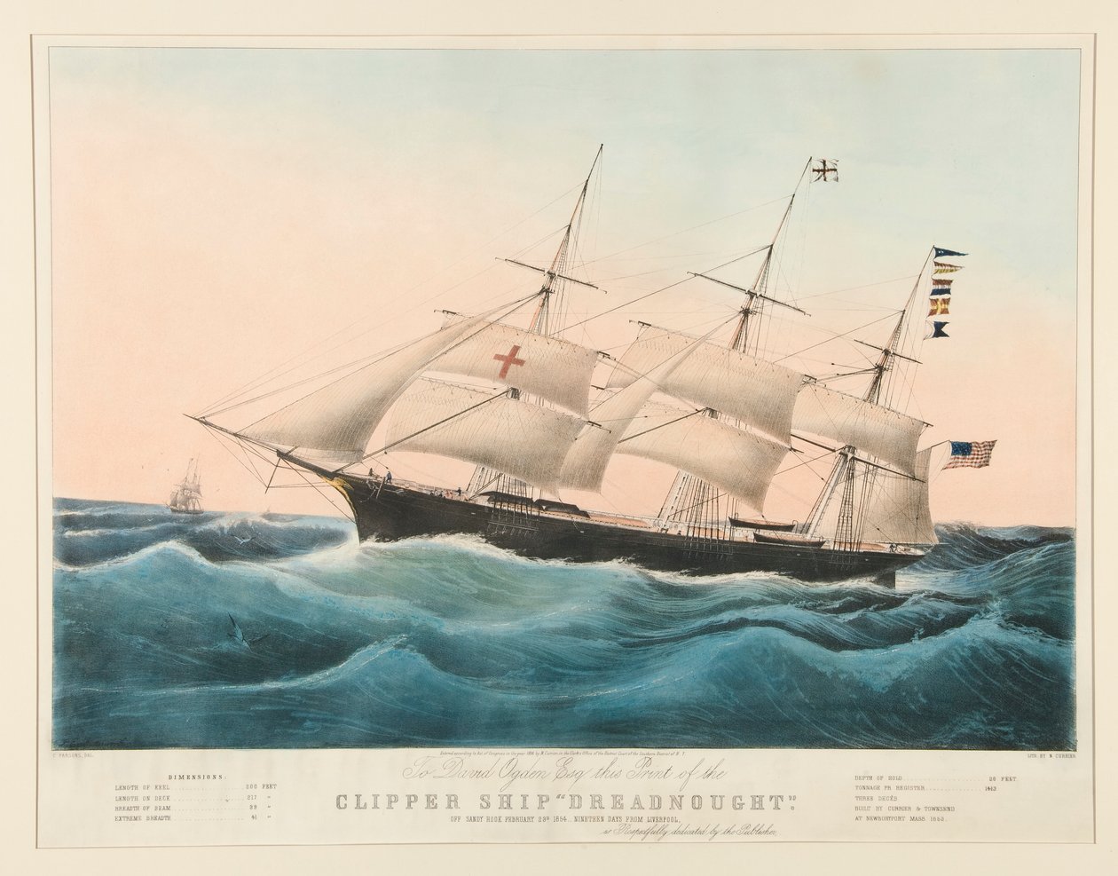Klipperschiff von Nathaniel Currier