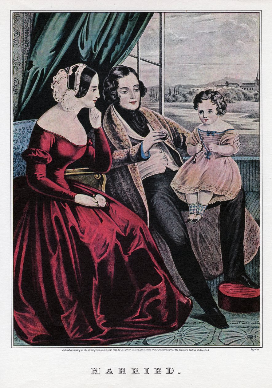 Verheiratet, 1845 von Nathaniel Currier