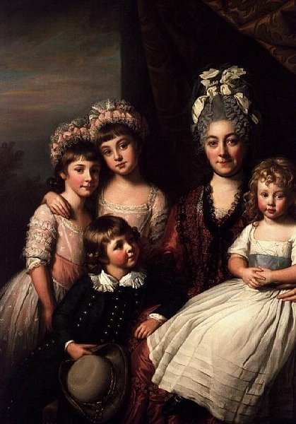 Lady Cooper mit ihrer Familie von Nathaniel Dance Holland