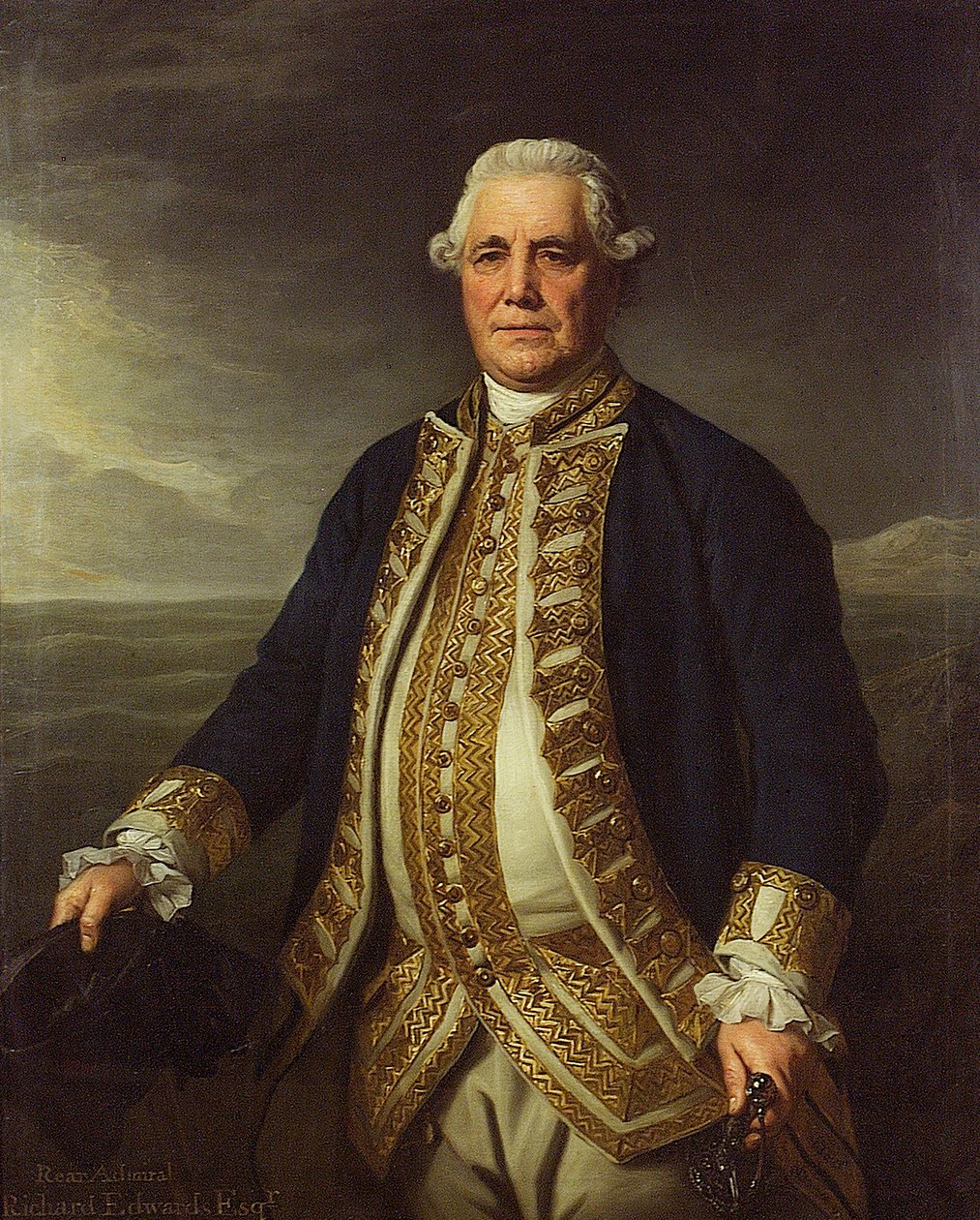 Admiral Richard Edwards (1715-1795) von Nathaniel Dance
