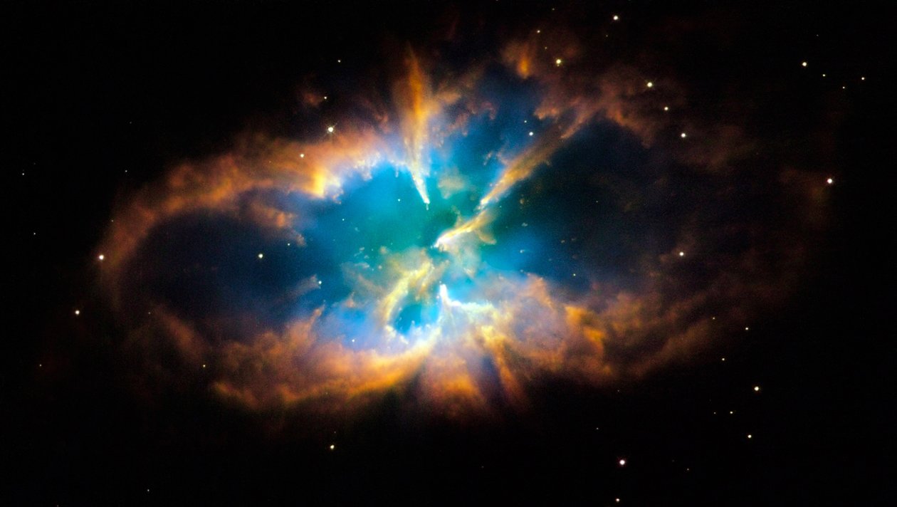 Planetarischer Nebel NGC 2818 im südlichen Sternbild Pyxis (Der Kompass). Wissenschaft Astronomie von National Aeronautics and Space Administration National Aeronautics and Space Administration