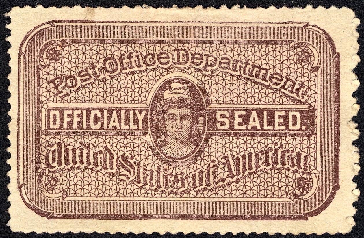 Postamtssiegel, 1889 von National Bank Note Company