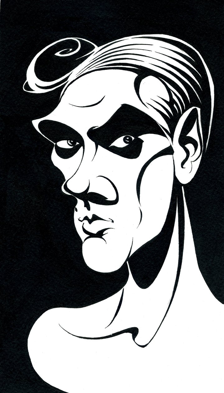 Adam Cooper, Karikatur von Neale Osborne