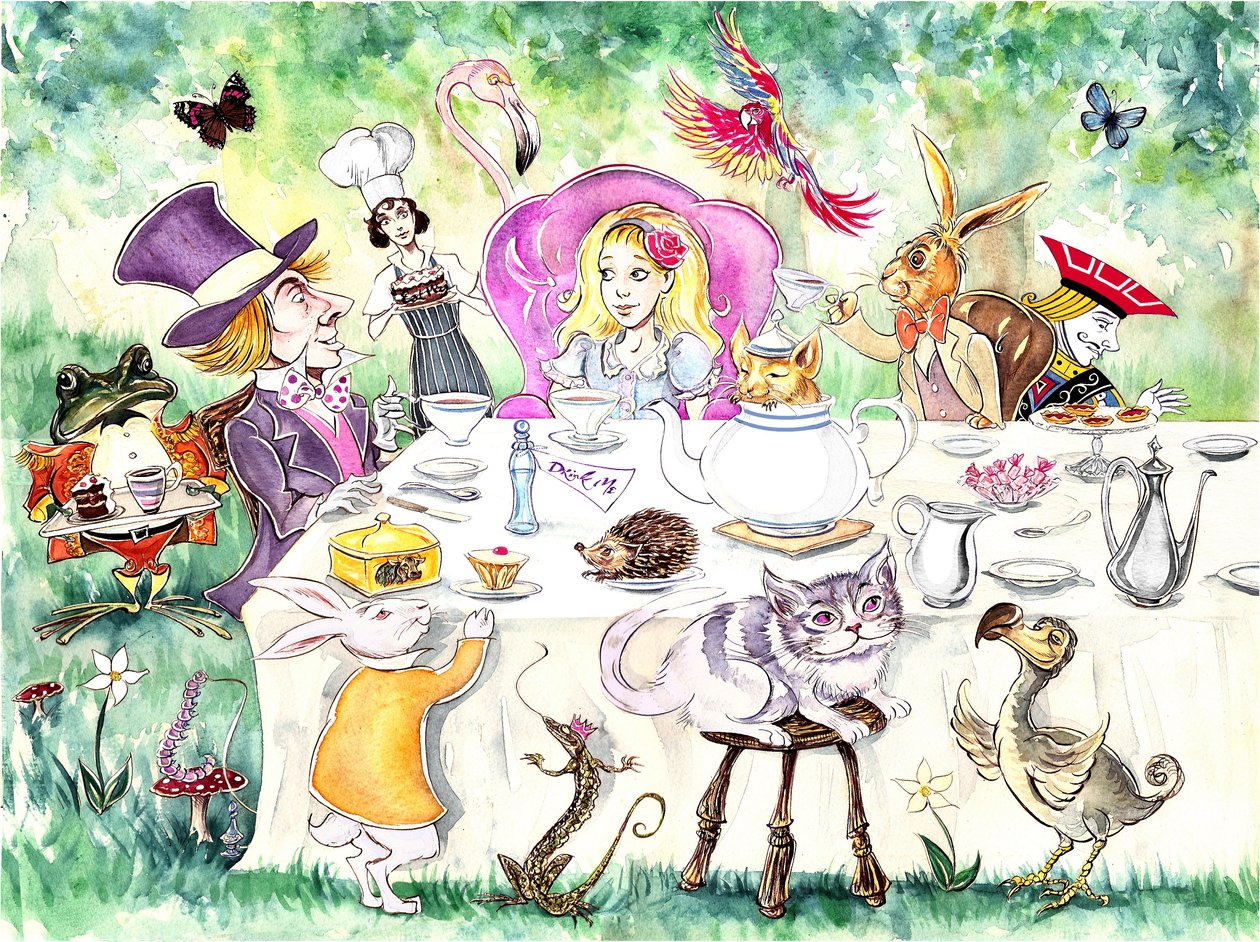 Alice im Wunderland von Lewis Carroll (veröffentlicht 1865) von Neale Osborne
