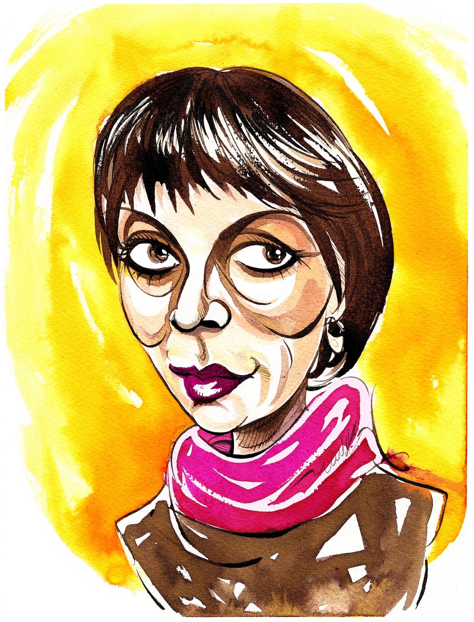 Brigitte Fassbaender - Karikatur von Neale Osborne