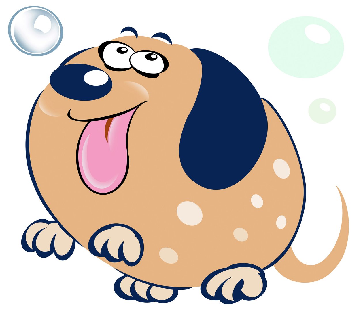 Sprudelnder Hund - Karikatur von Neale Osborne